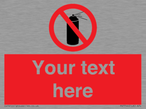 Custom prohibition no aerosol